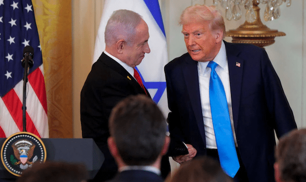  | President Donald Trump right and Israeli Prime Minister Benjamin Netanyahu | MR Online